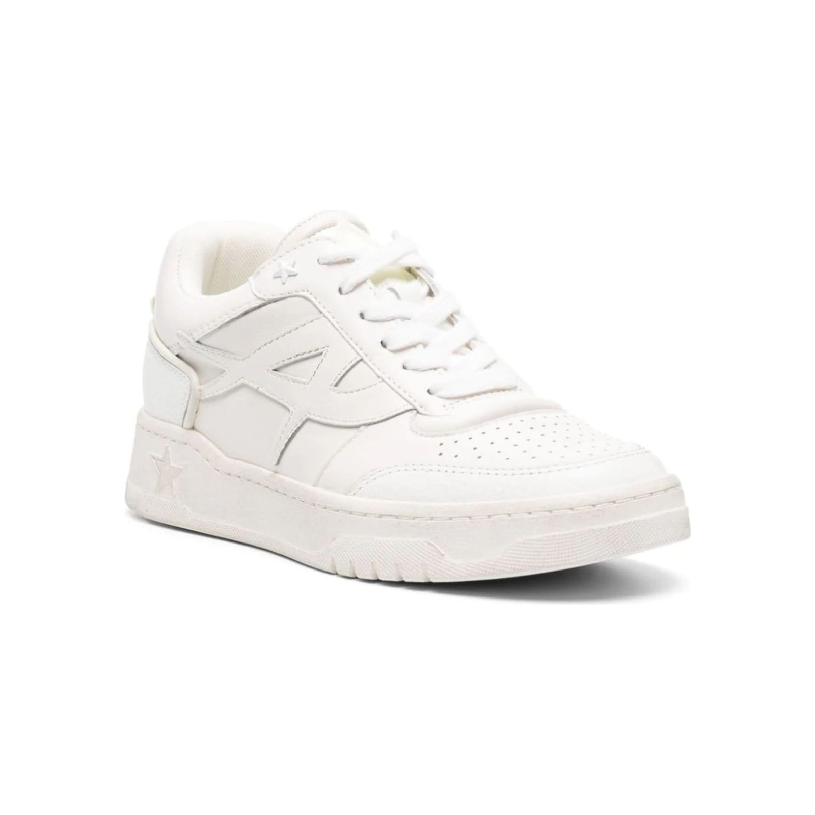 Ash Women's Leather Upper White Calf Leather Blake Sneaker Lace-Up Size 36 Nwob